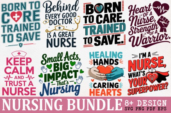 A Designer's Review: Unique Nursing Quotes Sublimation Bundle