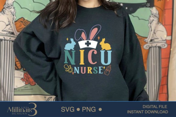 Cute Nicu Nurse Easter Nurse SVG PNG: A Designer’s Take