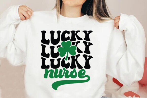 Lucky Nurse SVG: St. Patrick’s Day Embroidery Design