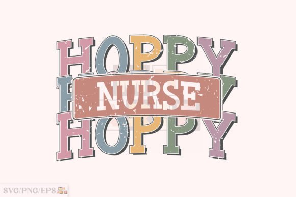 Retro Hoppy Nurse SVG Sublimation Design
