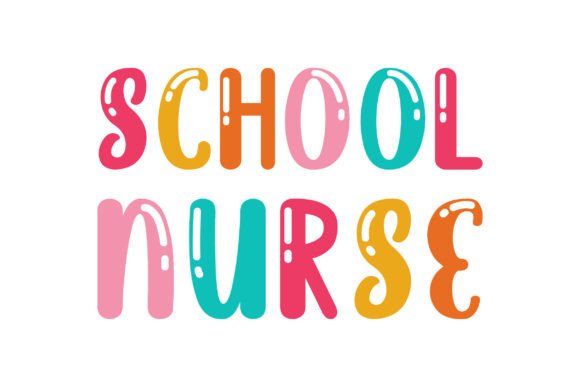 Retro School Nurse SVG Sublimation PNG