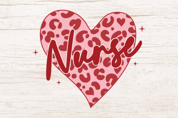 Valentine Nurse SVG Print Heart PNG